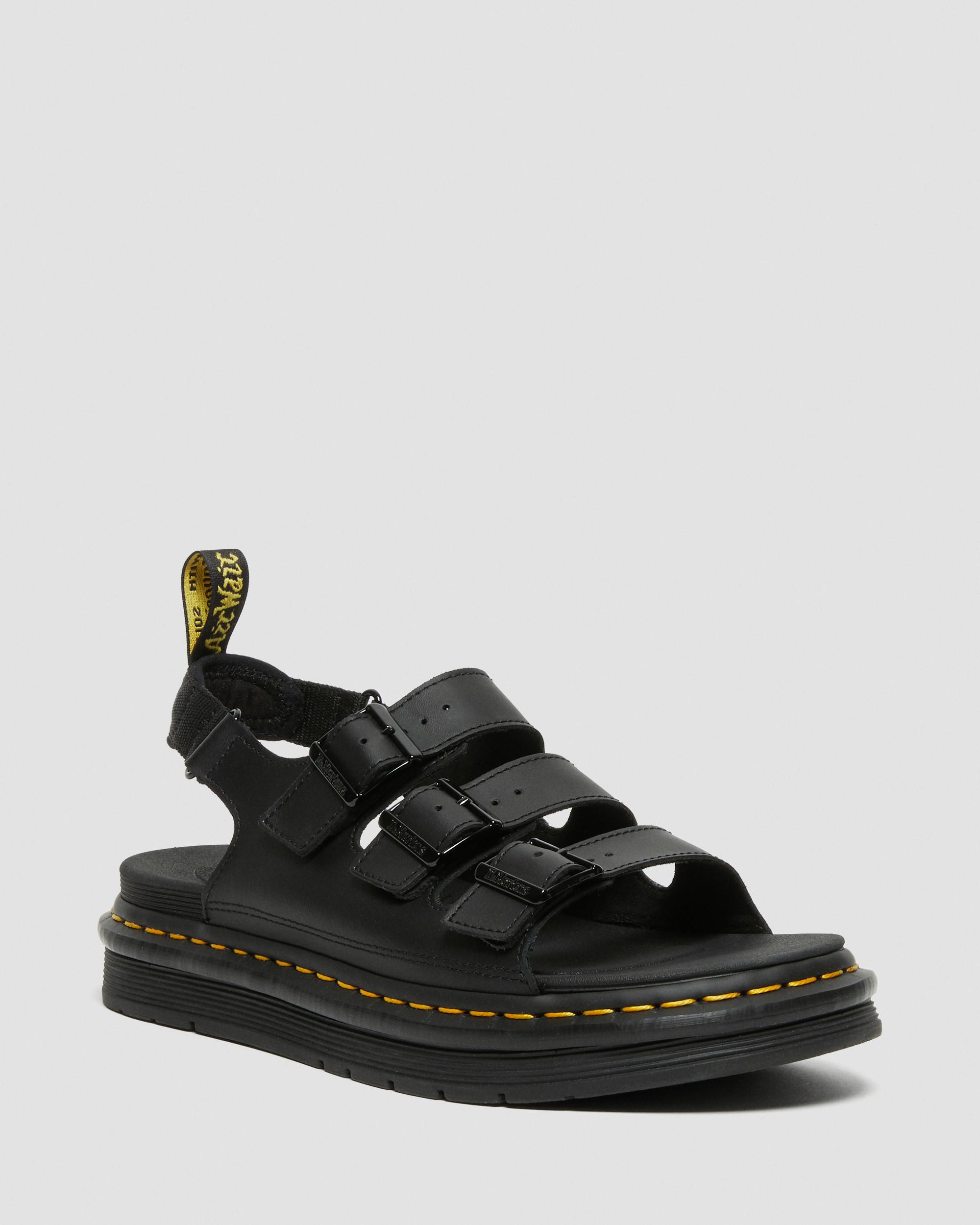 Soloman Hydro Leren Sandalen met Band
