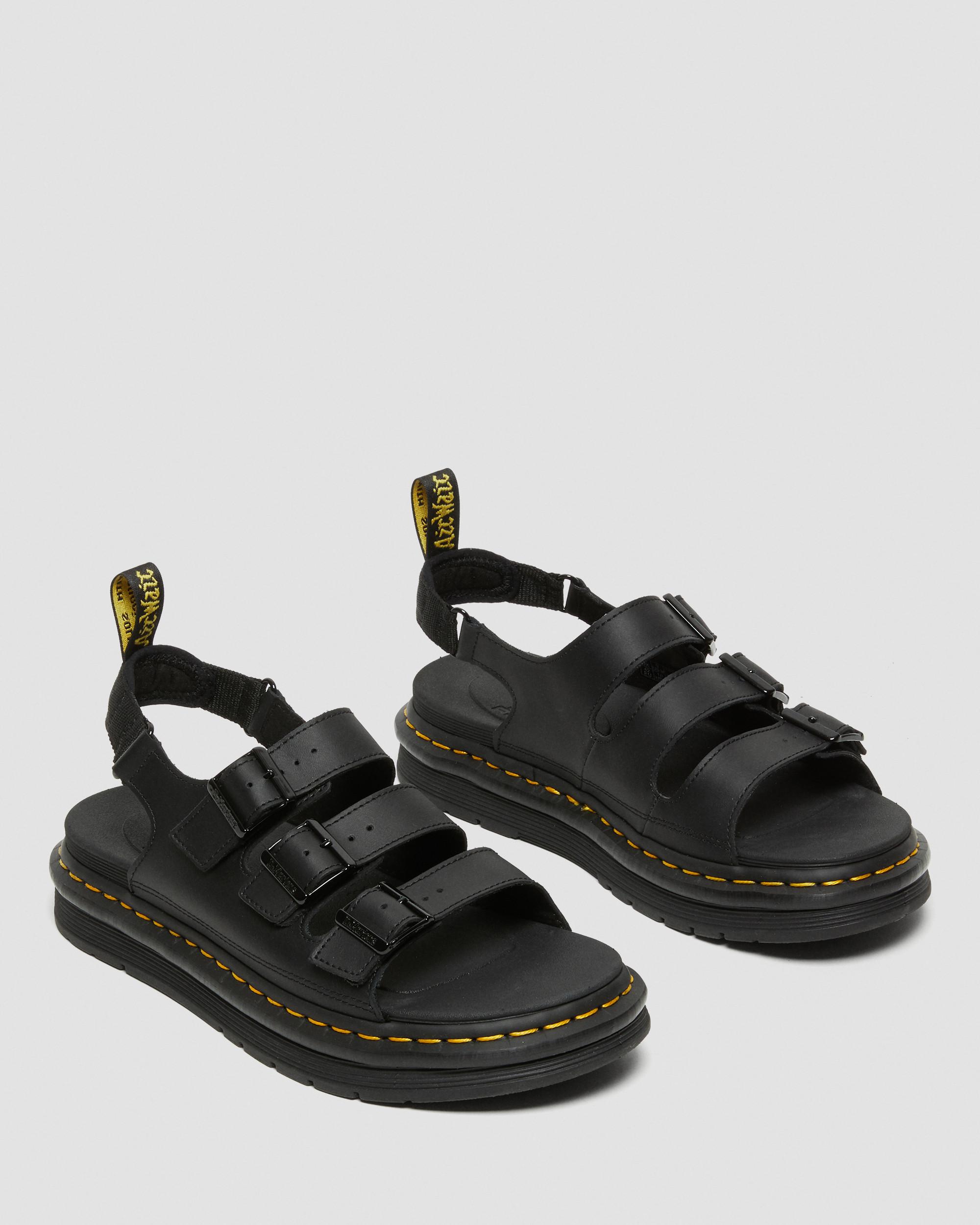 Soloman Hydro Leren Sandalen met Band