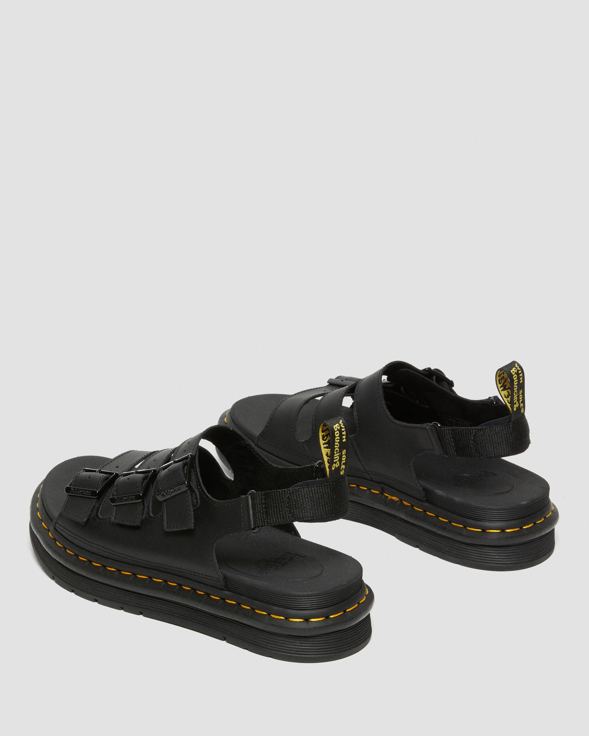 Soloman Hydro Leren Sandalen met Band