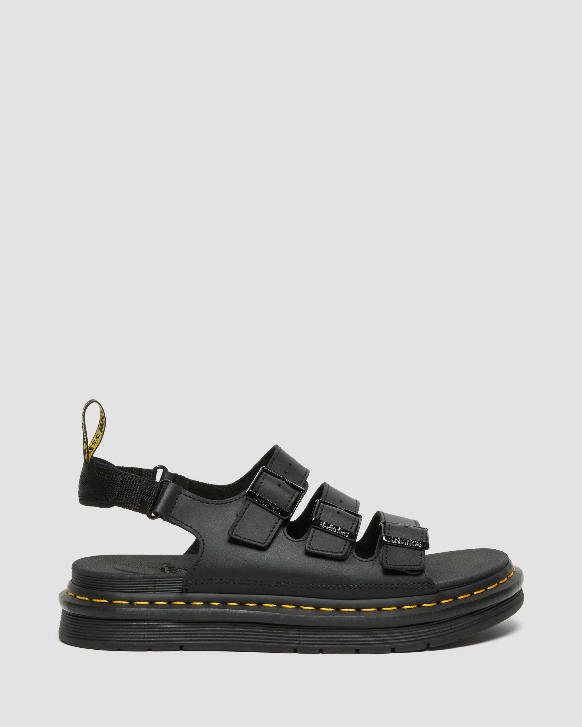 Soloman Hydro Leren Sandalen met Band