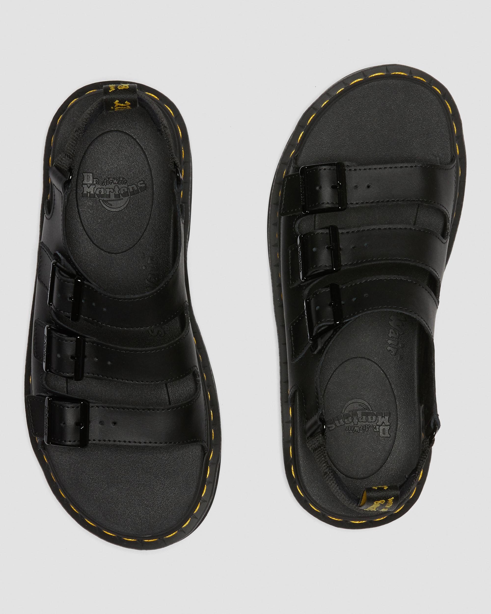 Soloman Hydro Leren Sandalen met Band