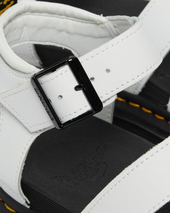 Blaire Hydro Leather Strap Sandals WhiteBlaire-sandaler i Hydro-læder med rem Dr. Martens
