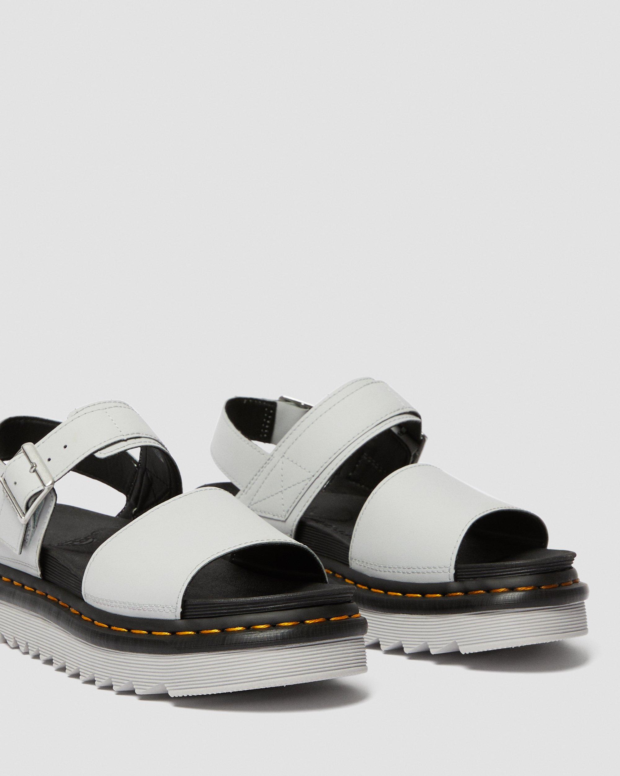 grey dr martens sandals