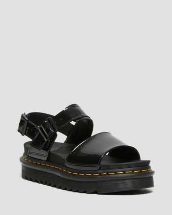 Voss Women's Patent Leather Strap Sandals