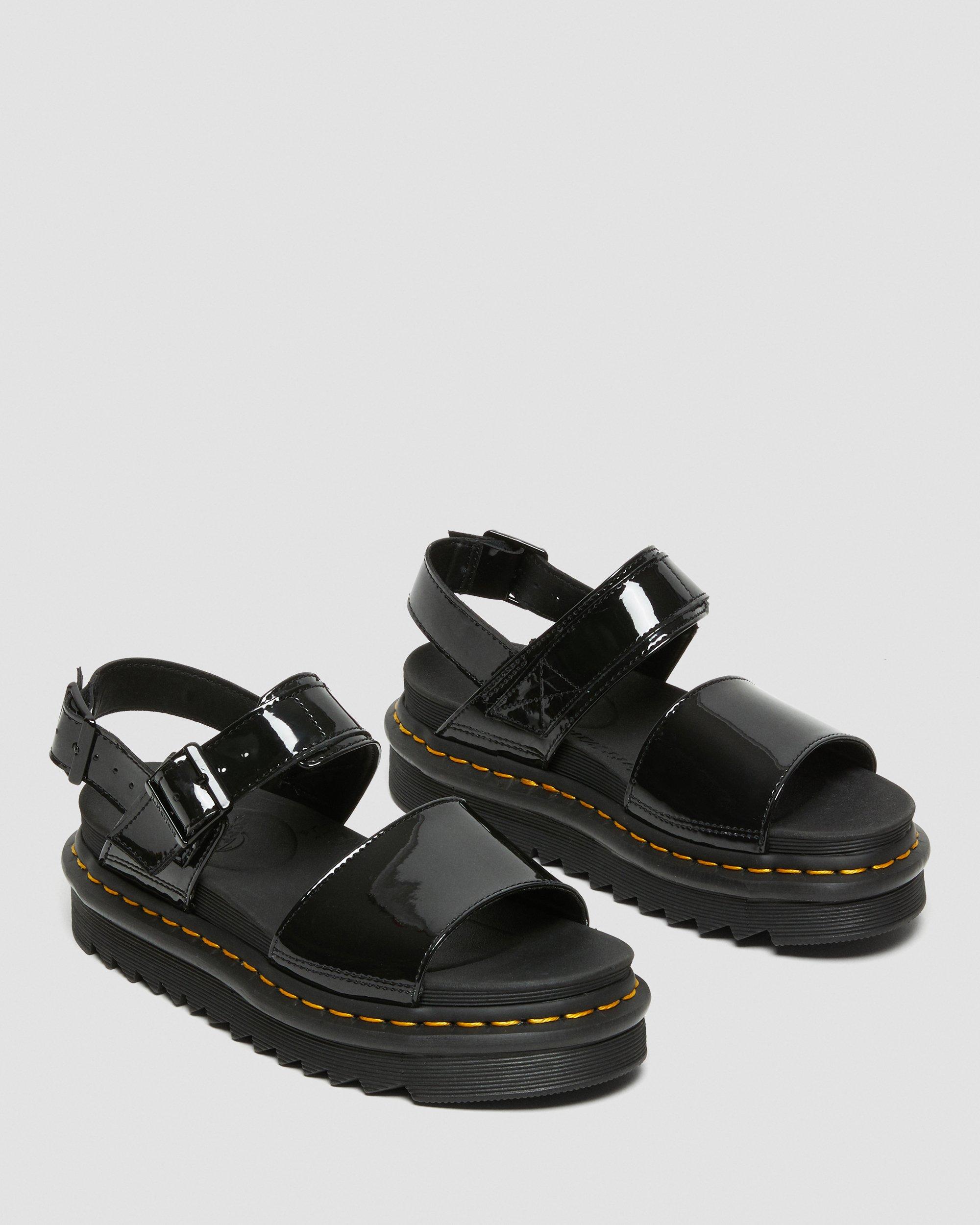 VOSS PATENT SANDALS in BLACK | Dr. Martens™