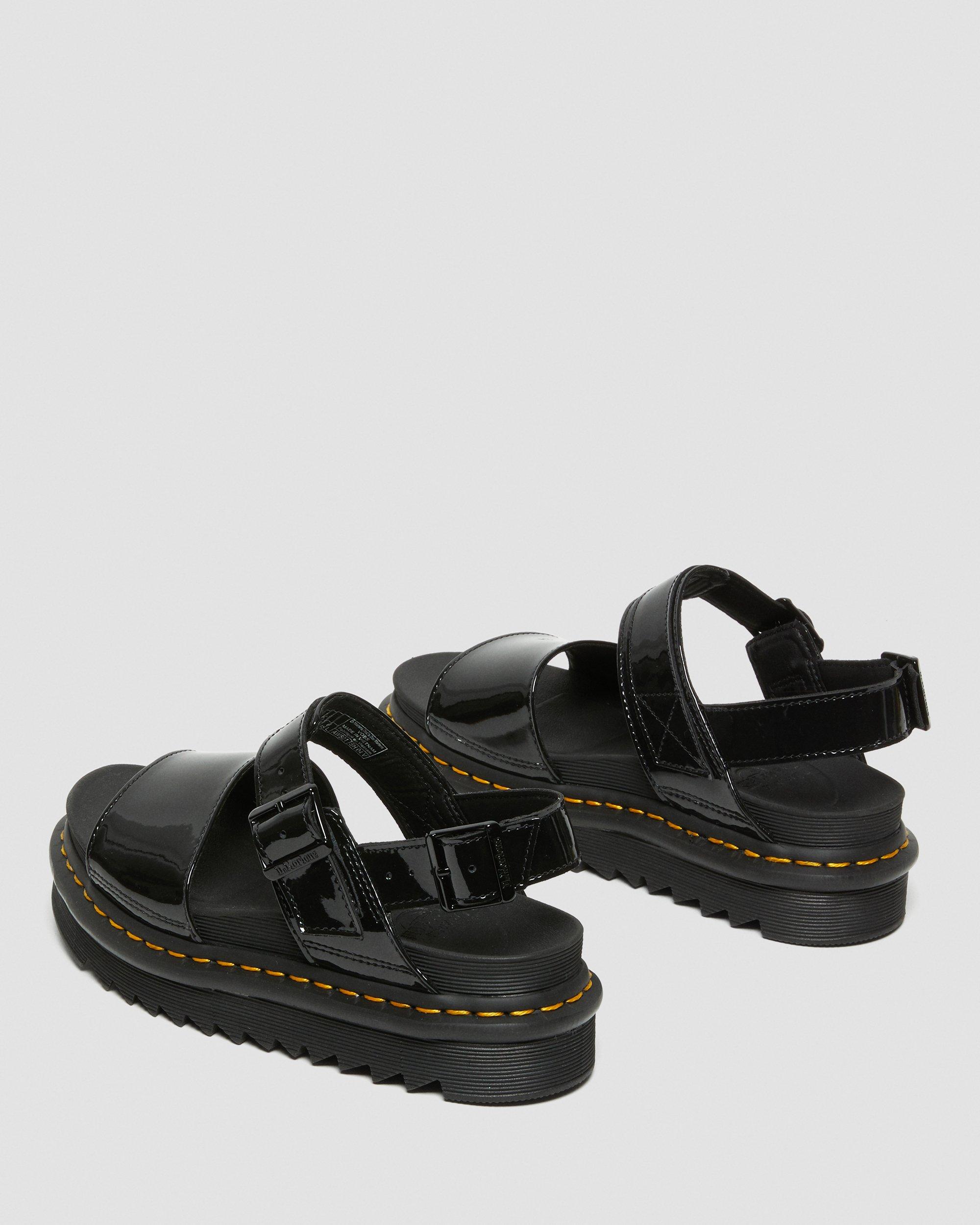 VOSS PATENT SANDALS in BLACK | Dr. Martens™