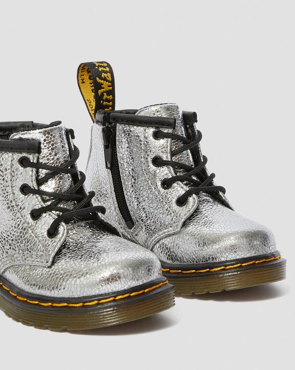 Infant 1460 Crinkle Metallic Boots Dr. Martens