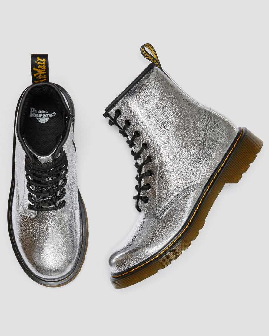 Youth 1460 Crinkle Metallic Boots Dr. Martens