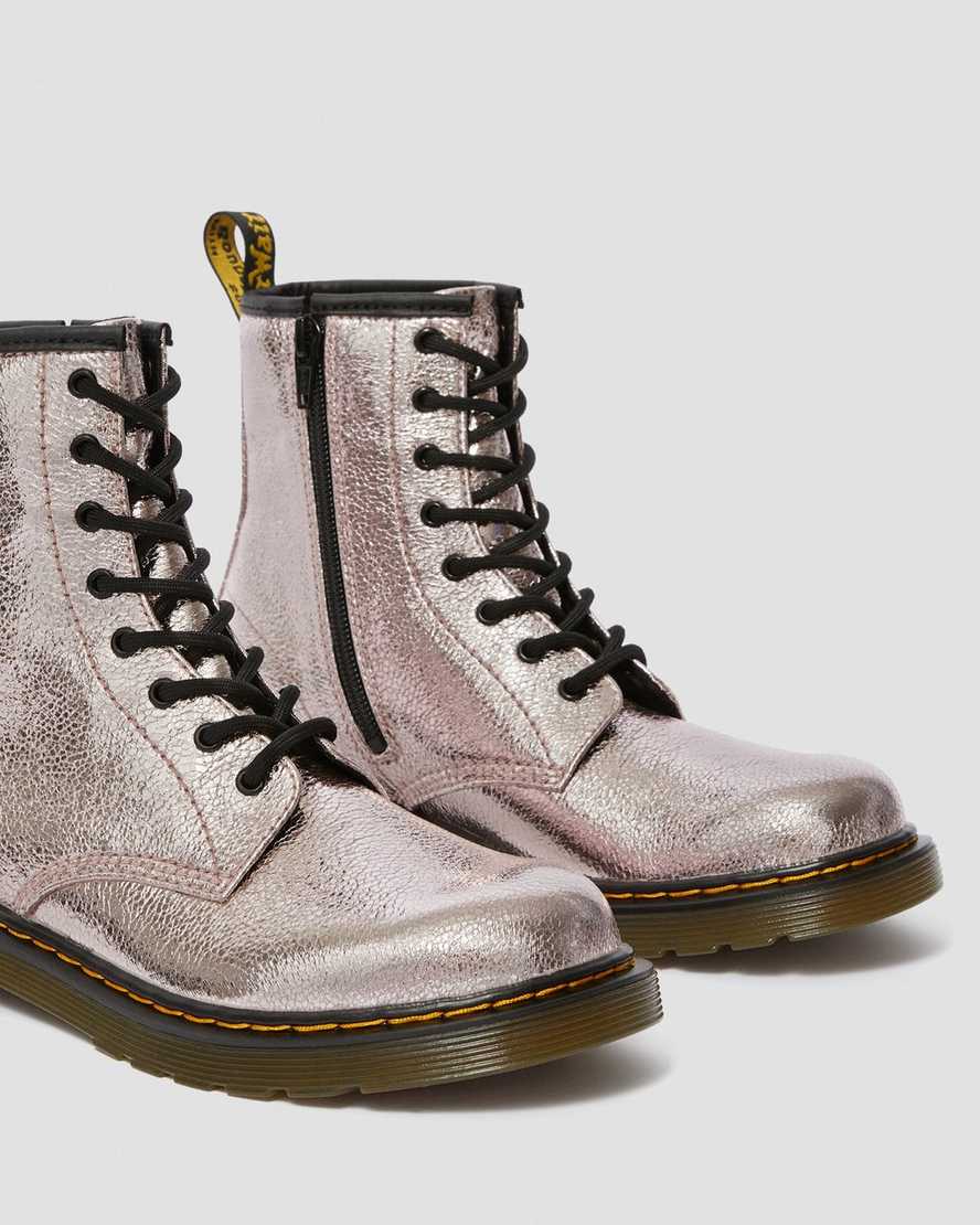 Youth 1460 Crinkle Metallic Boots | Dr Martens
