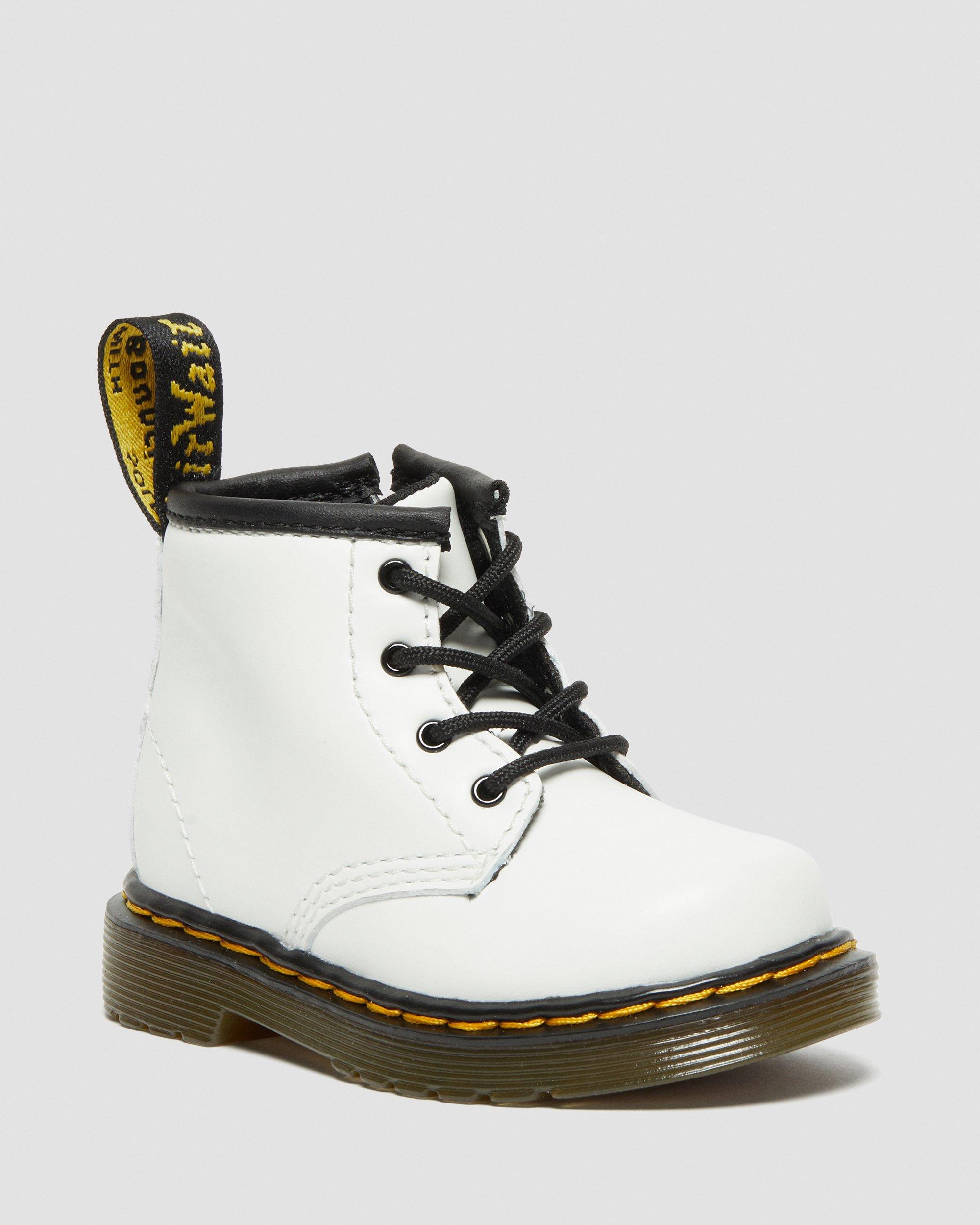 Infant 1460 Leather Lace Up Boots in Yellow