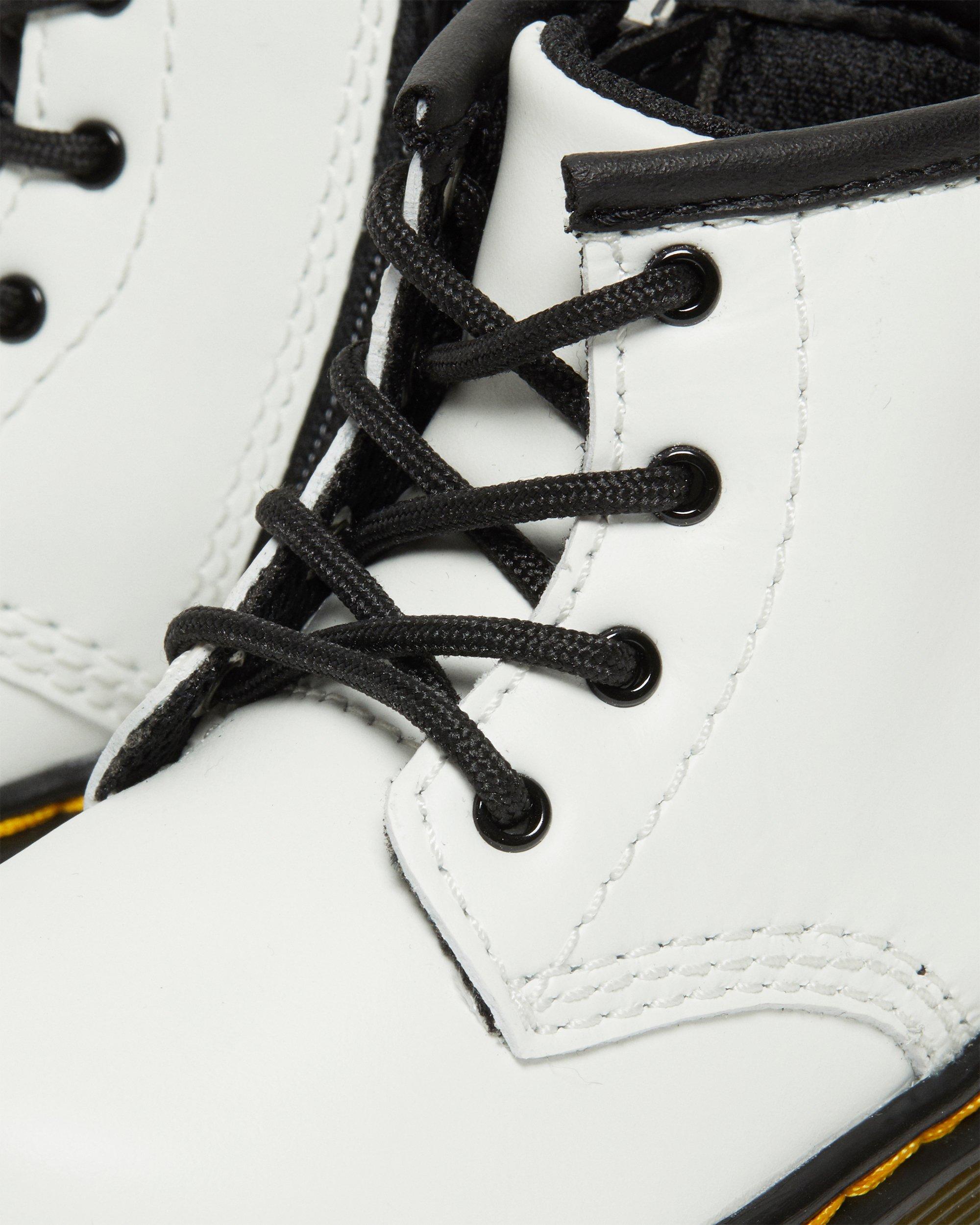 Botas Dr Martens Toddler 1460 Para Niños - Blancas, Con Cordones