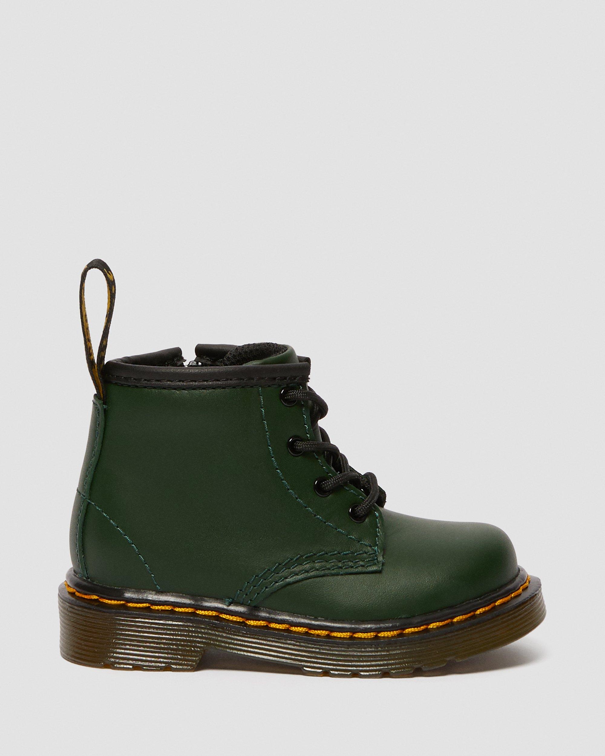 Infant 1460 Leather Lace Up Boots in Green