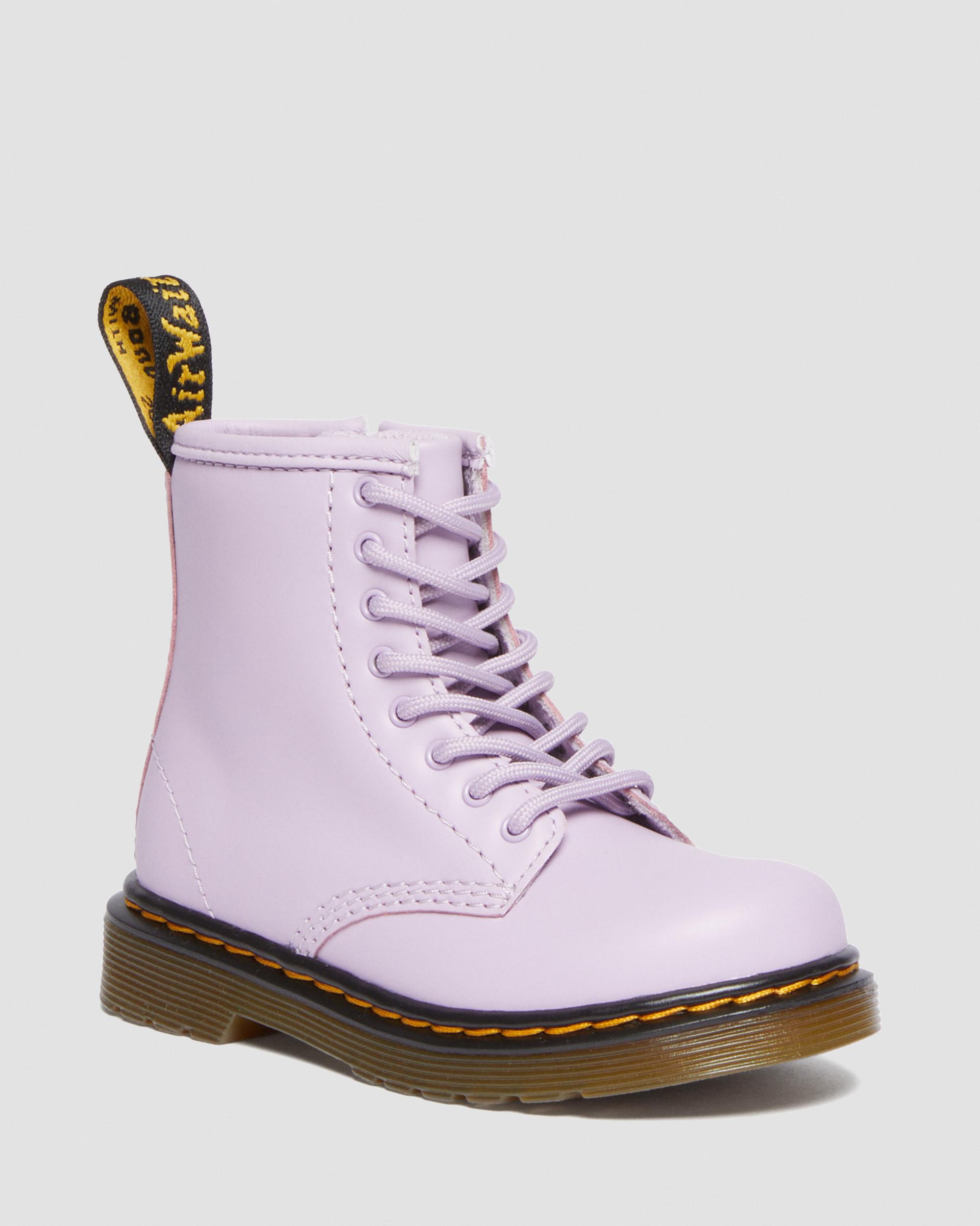 Toddler 1460 Softy T Leather Lace Up Boots in Lilac | Dr. Martens