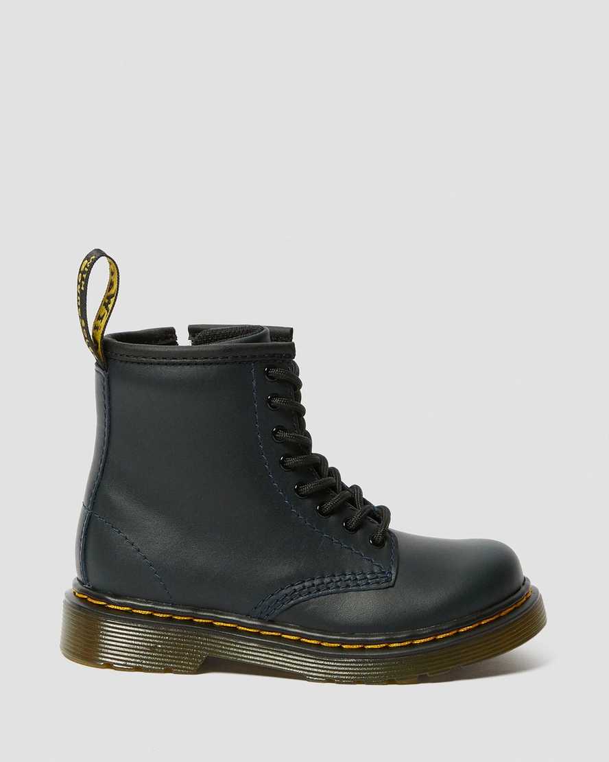 Toddler 1460 Muted Leather Lace Up Boots Dr. Martens