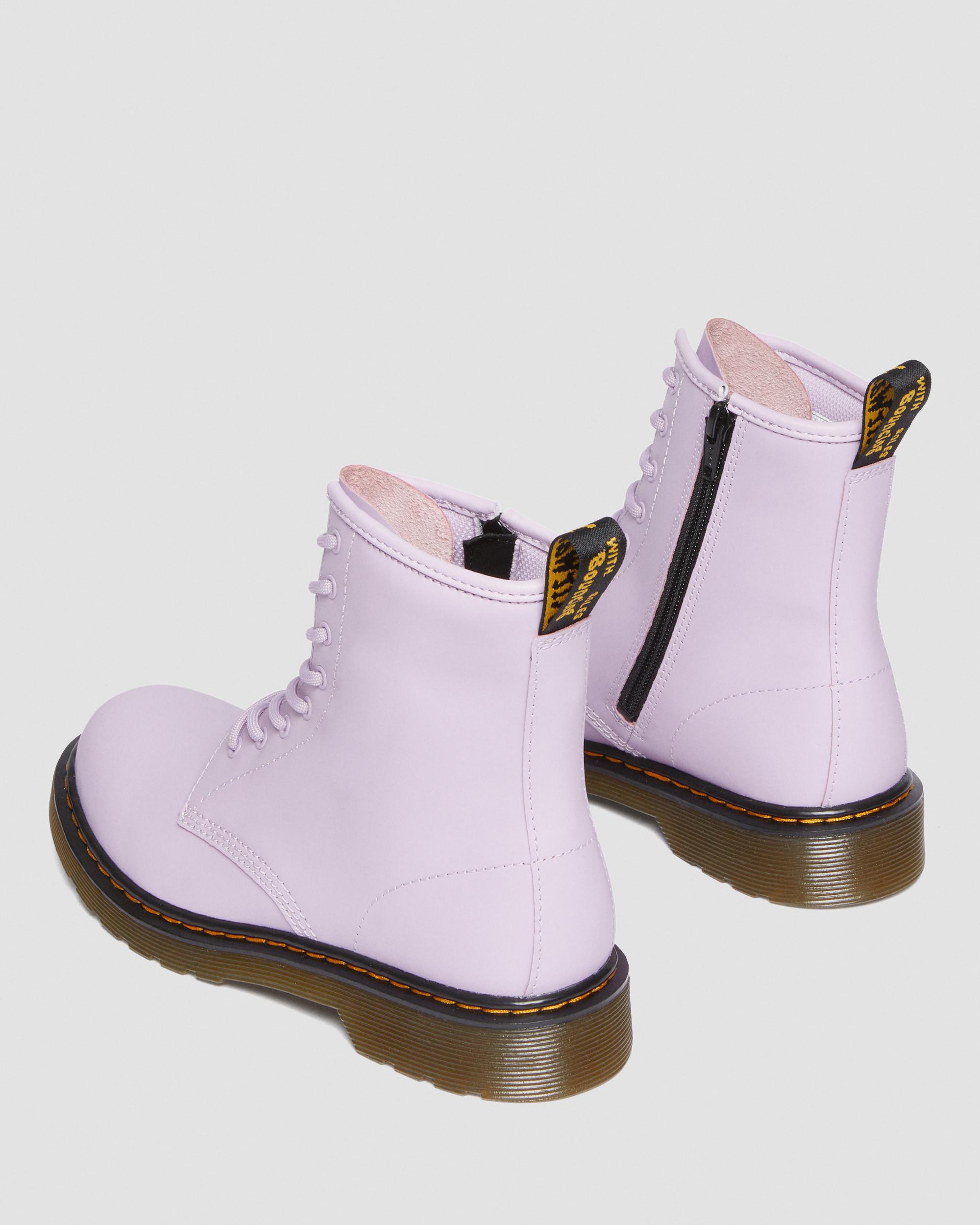 Youth 1460 Romario Boots Up | Lilac Dr. Martens in Leather Lace