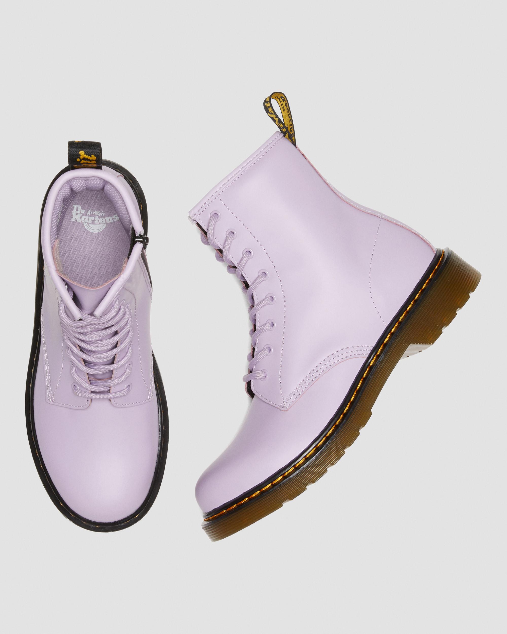 in Leather Lace Romario Boots | Dr. Martens Lilac Up 1460 Youth