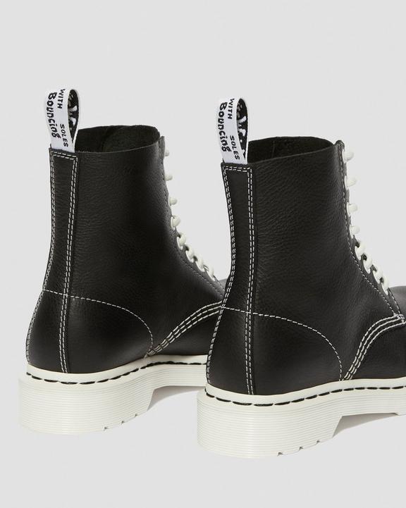 1460 PASCAL BLACK & WHITE LEATHER ANKLE BOOTS Dr. Martens