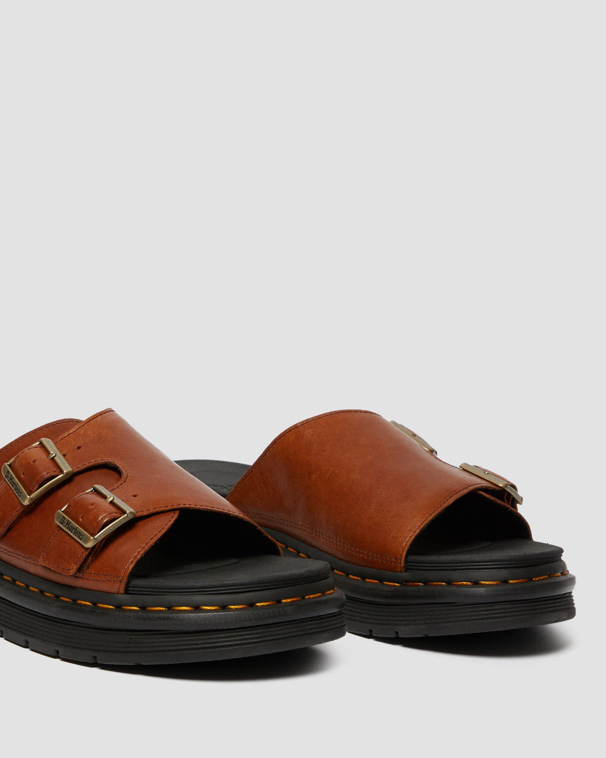 Dax Men's Luxor Leather Slide Sandals Dr. Martens