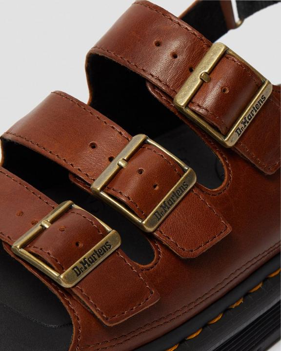 Soloman Men's Luxor Leather Strap Sandals Dr. Martens