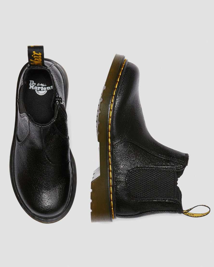 Junior 2976 Crinkle Metallic Chelsea Boots Dr. Martens