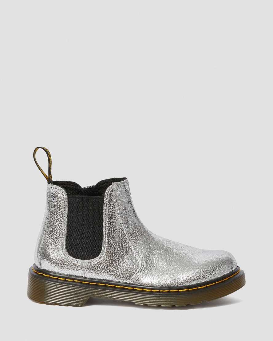 Junior 2976 Crinkle Metallic Chelsea Boots | Dr Martens