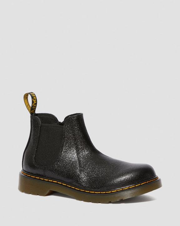 Youth 2976 Crinkle Metallic Chelsea Boots Dr. Martens