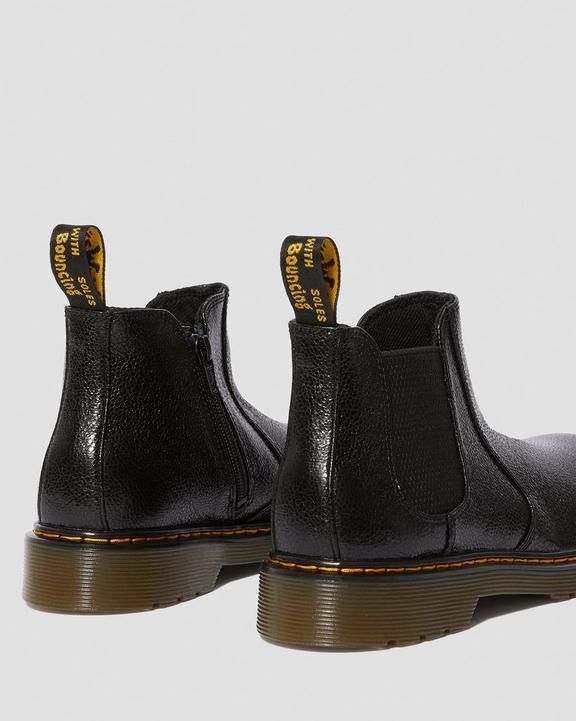 Youth 2976 Crinkle Metallic Chelsea Boots Dr. Martens