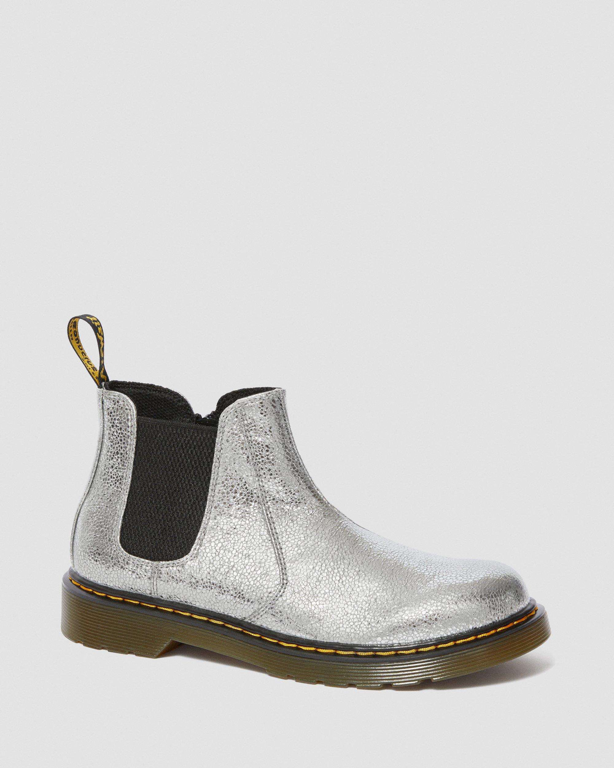 dr martens crinkle metallic