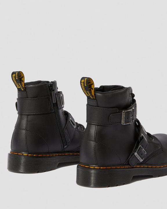 Youth 1460 Quynn Leather Buckle Boots Dr. Martens