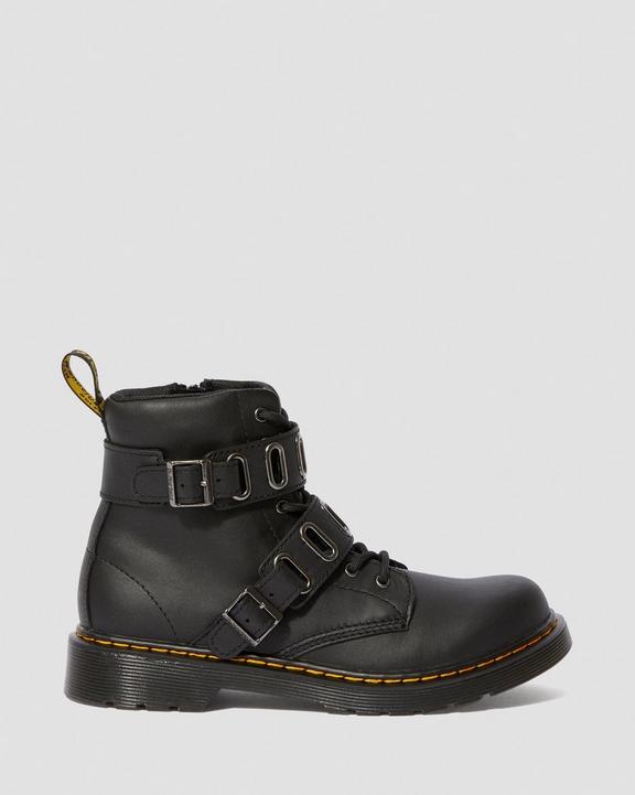 Youth 1460 Quynn Leather Buckle Boots Dr. Martens