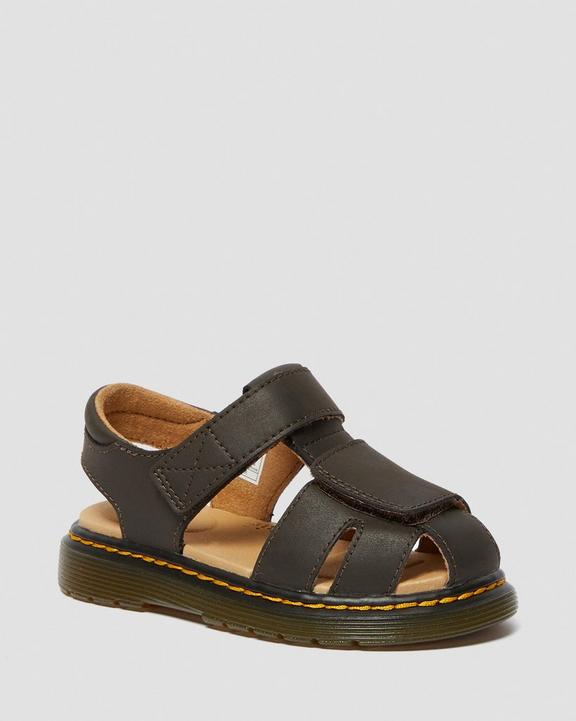 Toddler Moby II Wildhorse Leather Velcro Sandals Dr. Martens