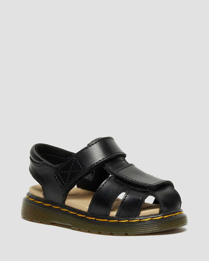 Toddler Moby II Leather Strap Velcro Sandals Dr. Martens