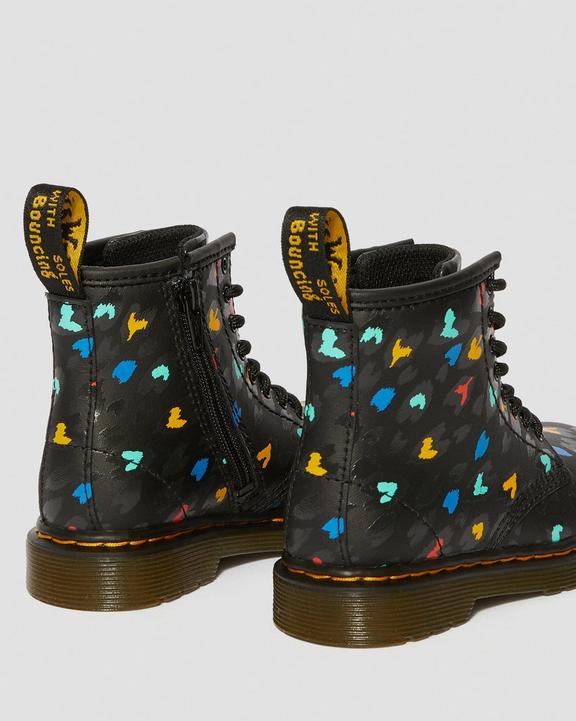 TODDLER 1460 HEARTS LEATHER ANKLE BOOTS Dr. Martens