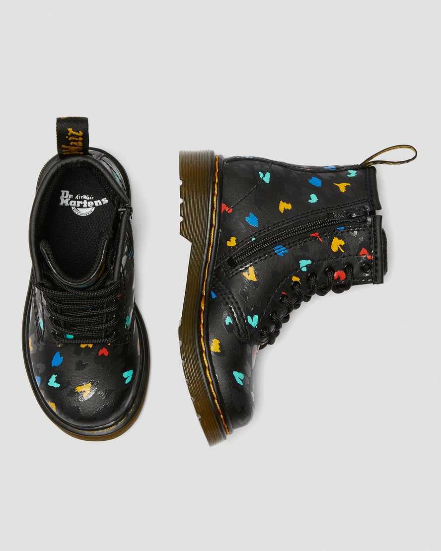 TODDLER 1460 HEARTS LEATHER ANKLE BOOTS | Dr Martens