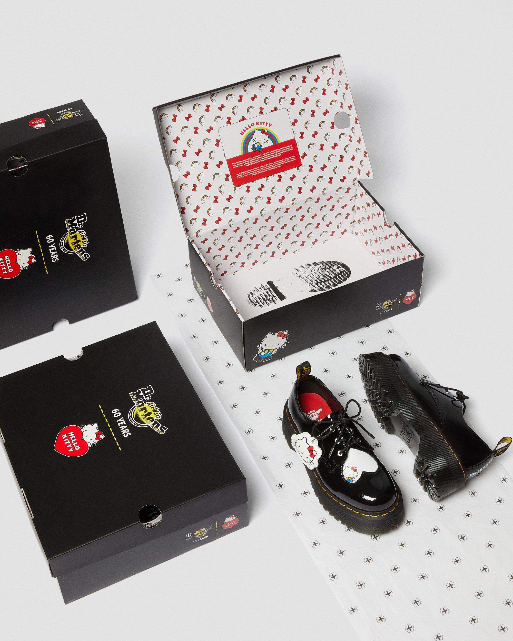 1461 Women's Hello Kitty Platform Shoes in BLACK+WHITE | Dr. Martens™