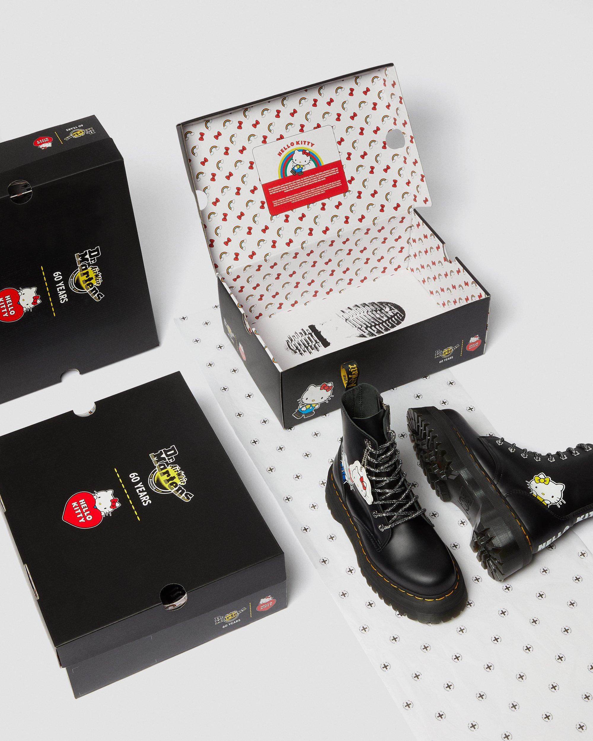Jadon Women's Hello Kitty Platform Boots in BLACK | Dr. Martens™