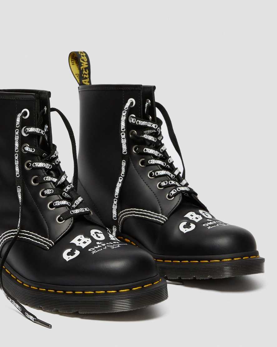 1460 CBGB EB1460 CBGB EMBOSSED LEATHER ANKLE BOOTS | Dr Martens