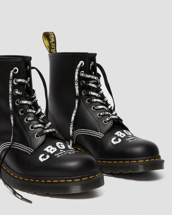 1460 CBGB EB1460 CBGB EMBOSSED LEATHER ANKLE BOOTS Dr. Martens