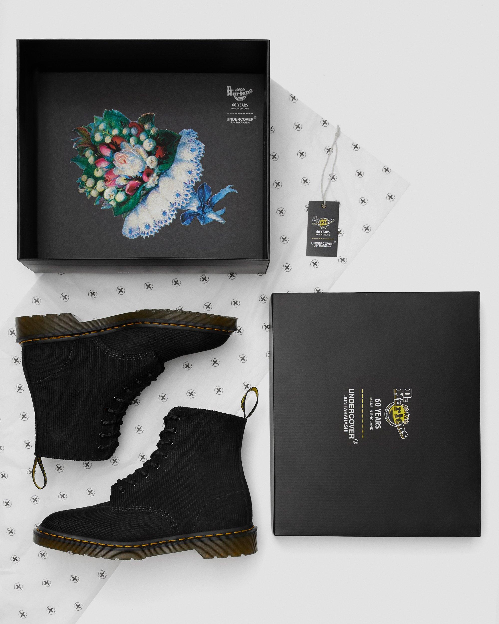 1460 Undercover Sn Corduroy Lace Up Boots in BLACK | Dr. Martens™