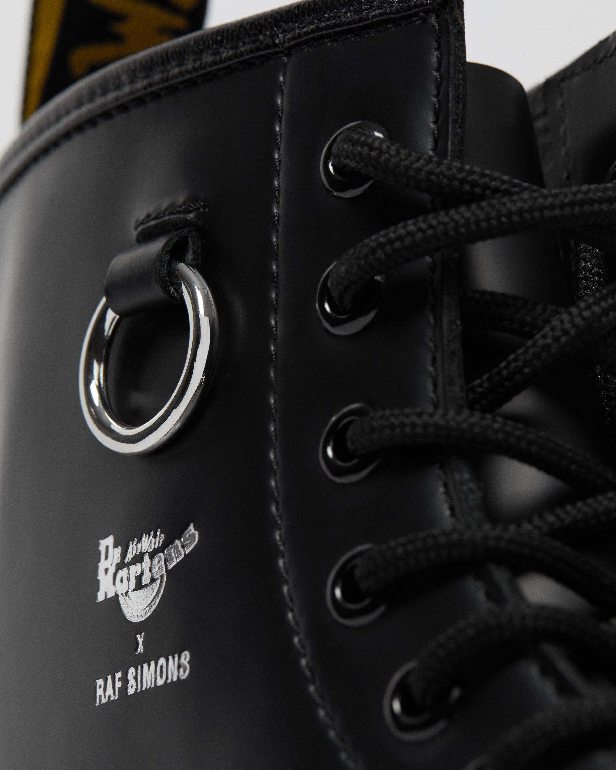 1460 Raf Simons Smooth Leather Lace Up Boots in BLACK | Dr. Martens™