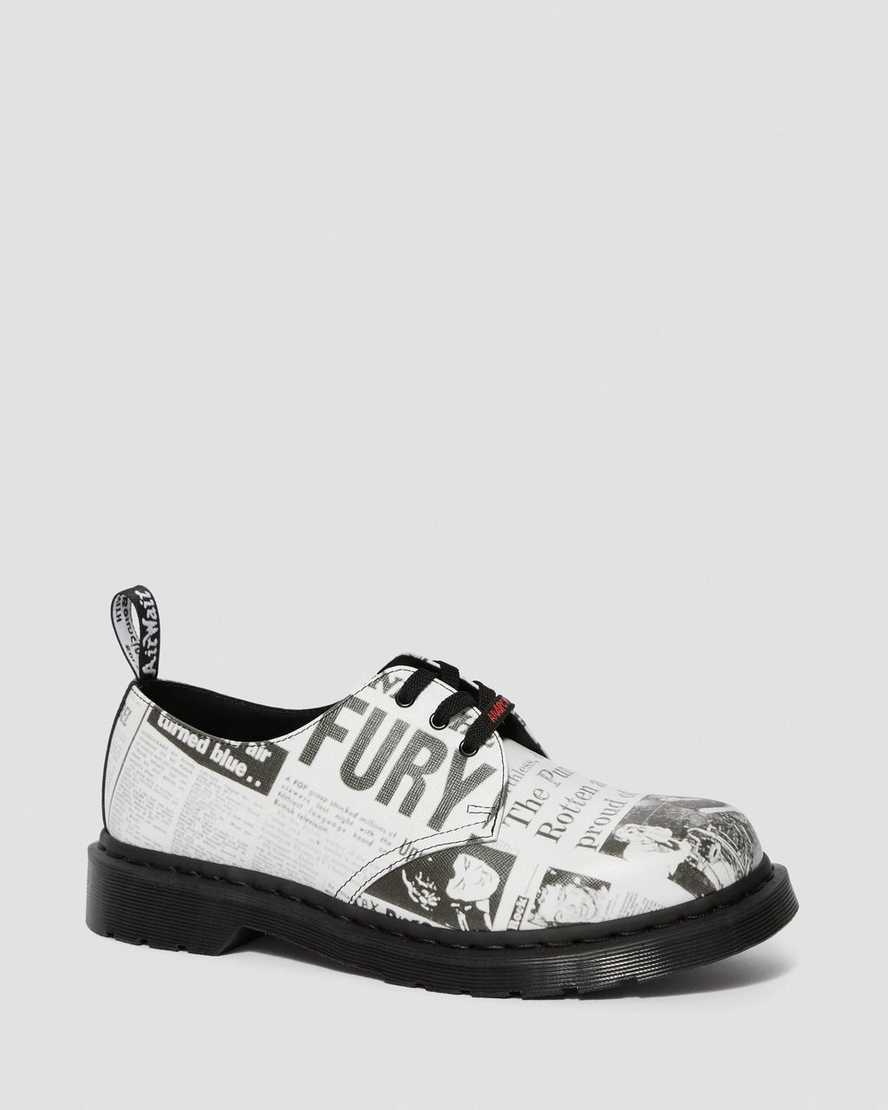 1461 Sex Pistols Leather Printed Oxford Shoes | Dr Martens