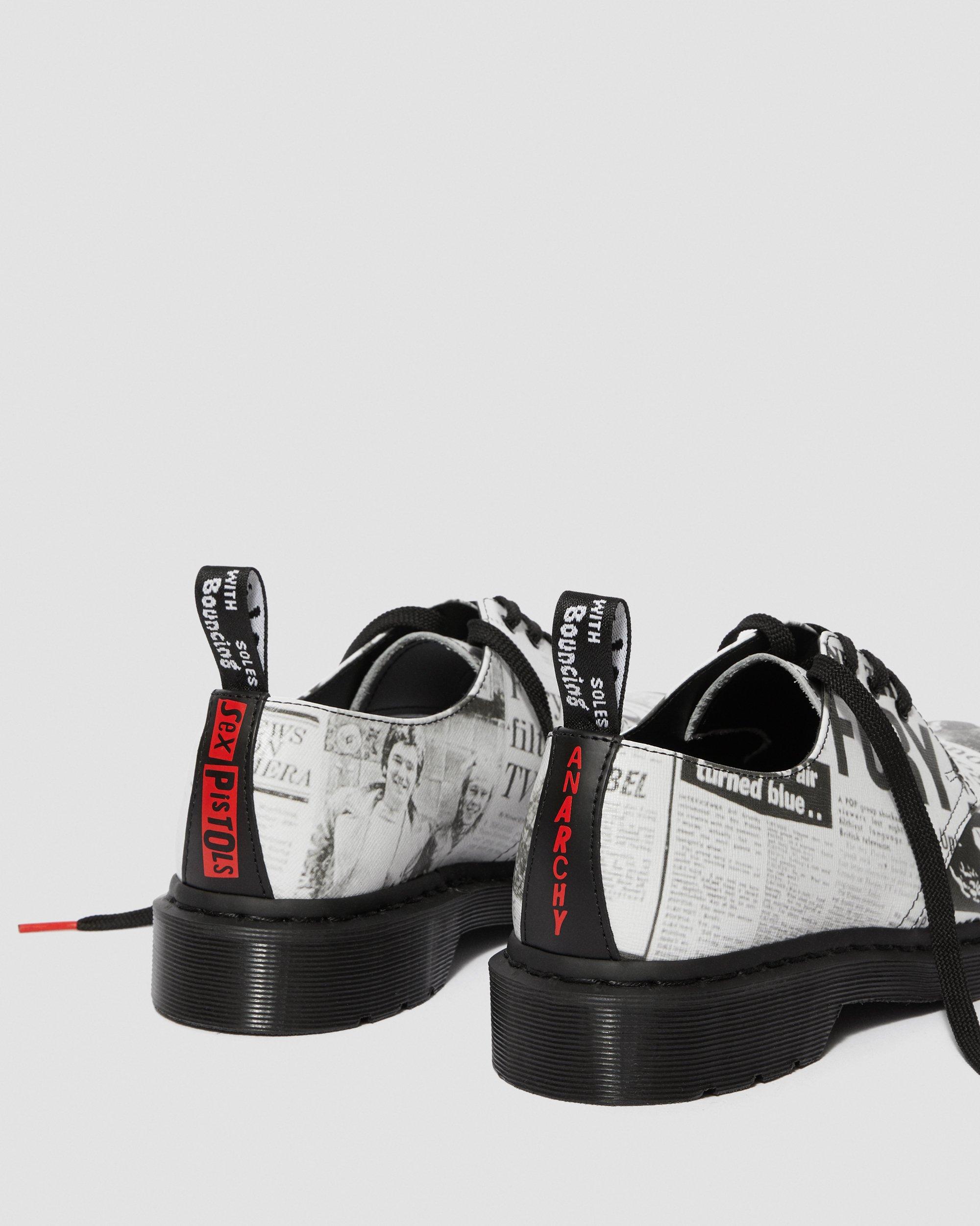 1461 LEATHER SEX PISTOLS SHOES in BLACK+WHITE | Dr. Martens™