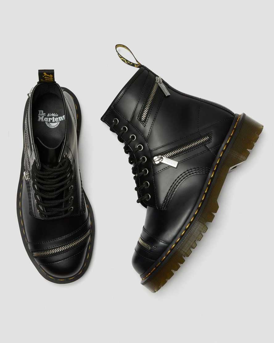 1460 Bex Leather Zipper Boots Dr. Martens