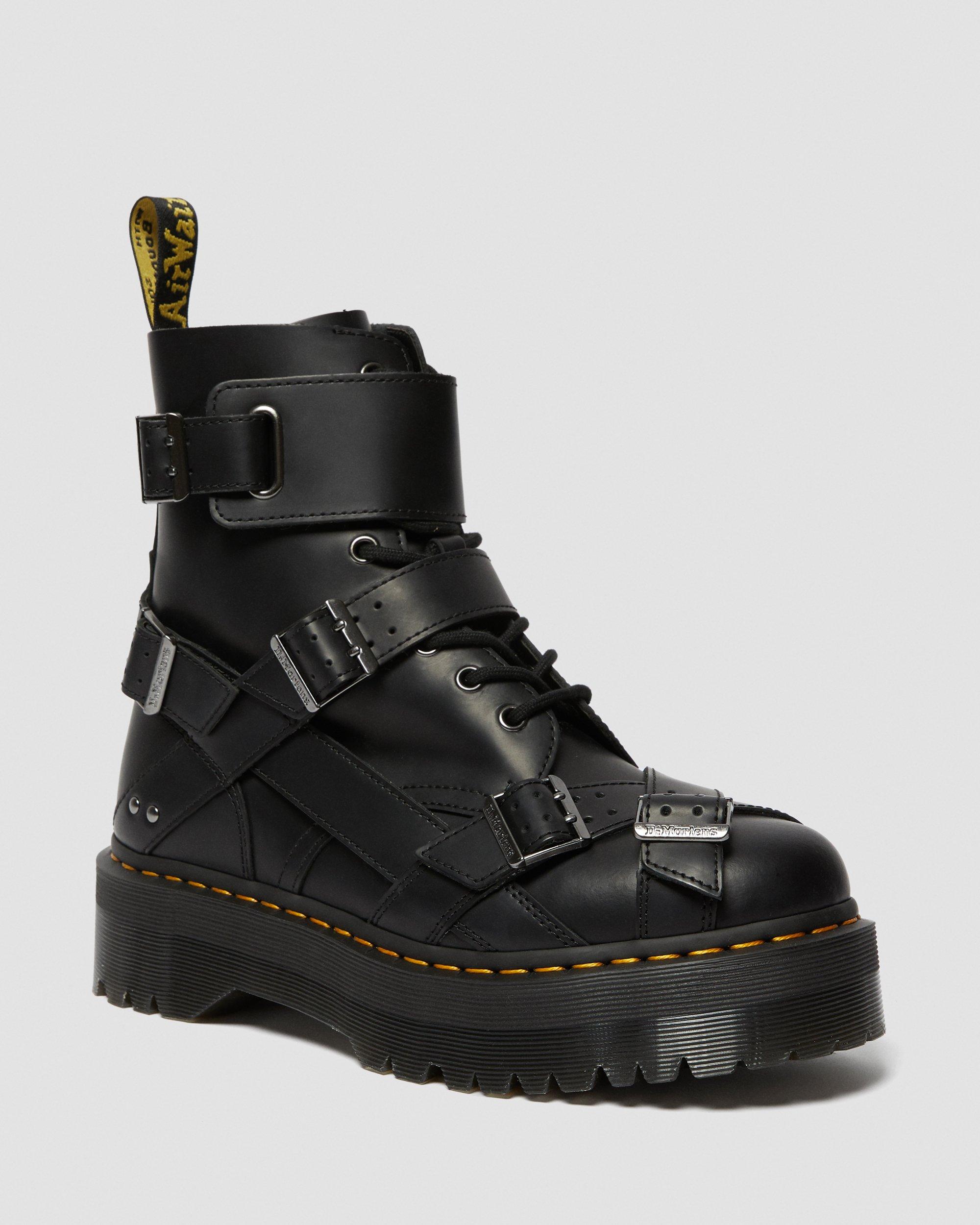 DR MARTENS Jadon Strap Platform Leather Boots