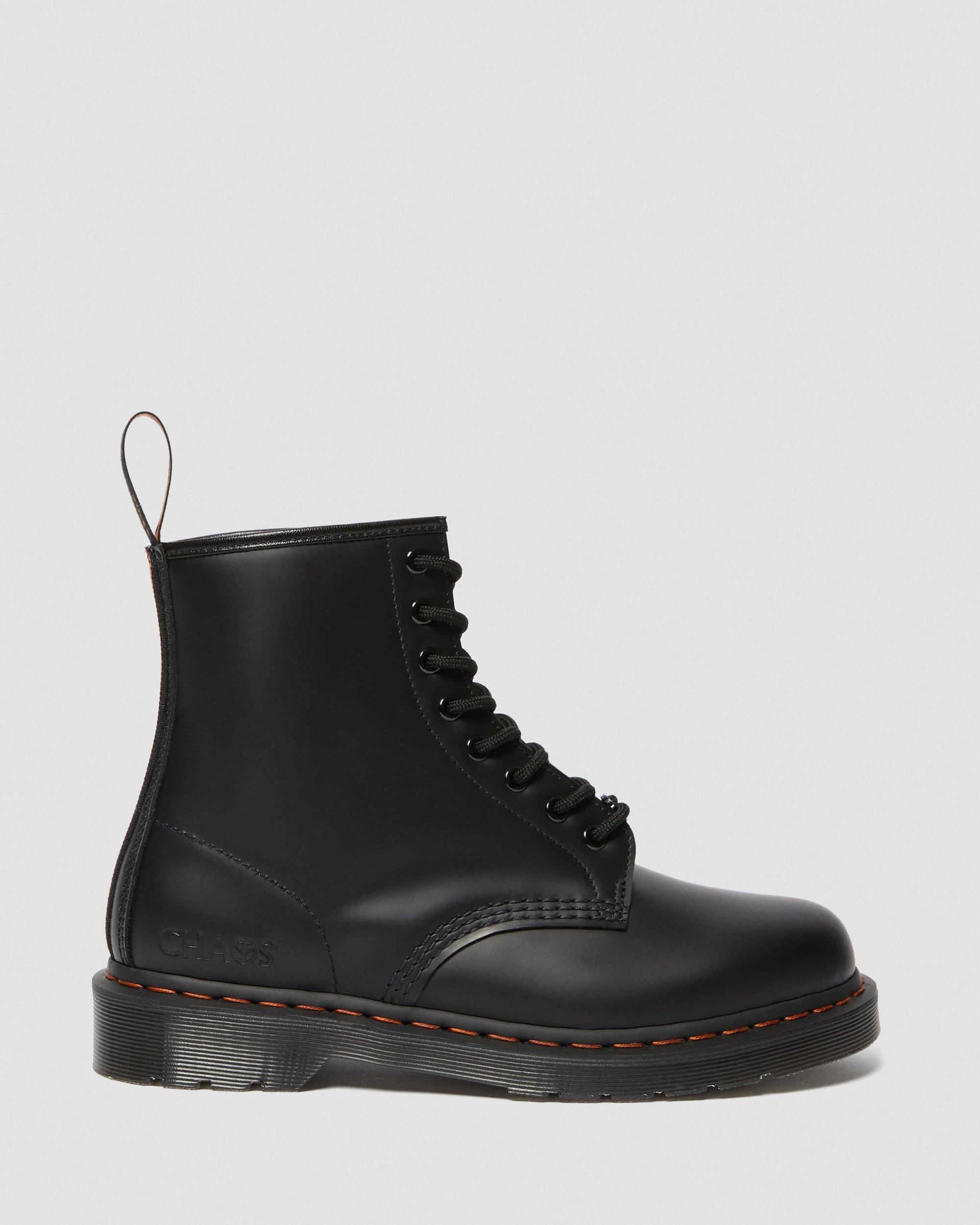 1460 Beams X Babylon Smooth Leather Boots in Black | Dr. Martens