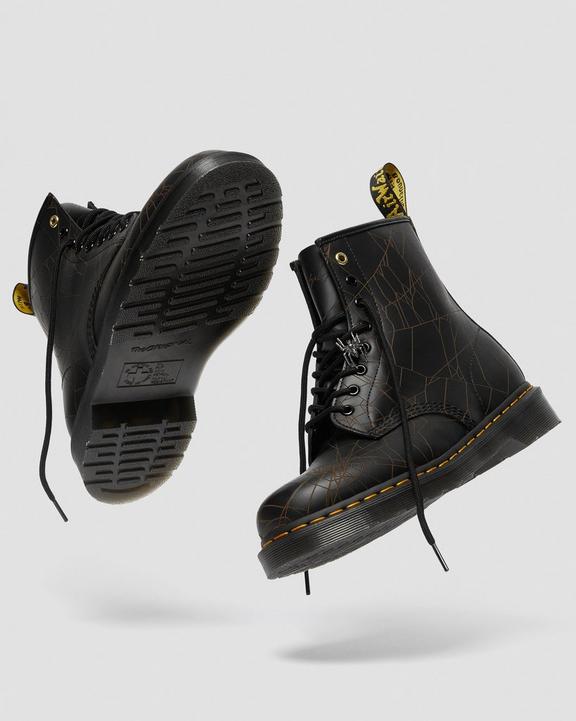 1460 Yohji Yamamoto Spider Web Print Boots in Black | Dr 1460 Yohji Yamamoto Spider Web Print Boots in Black | Dr