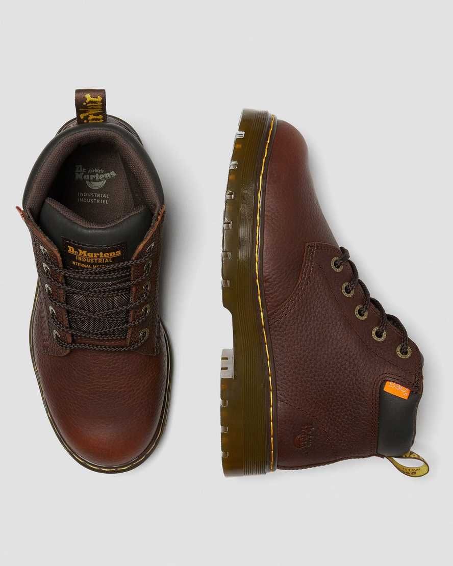 Grader Extra Wide Internal Met Guard Leather Boots Dr. Martens