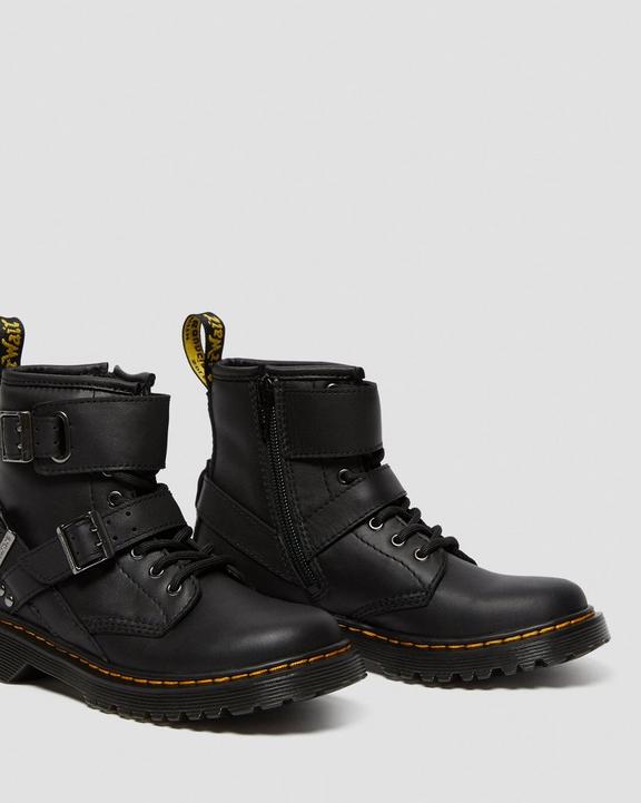 Junior 1460 Leather Buckle Boots Dr. Martens