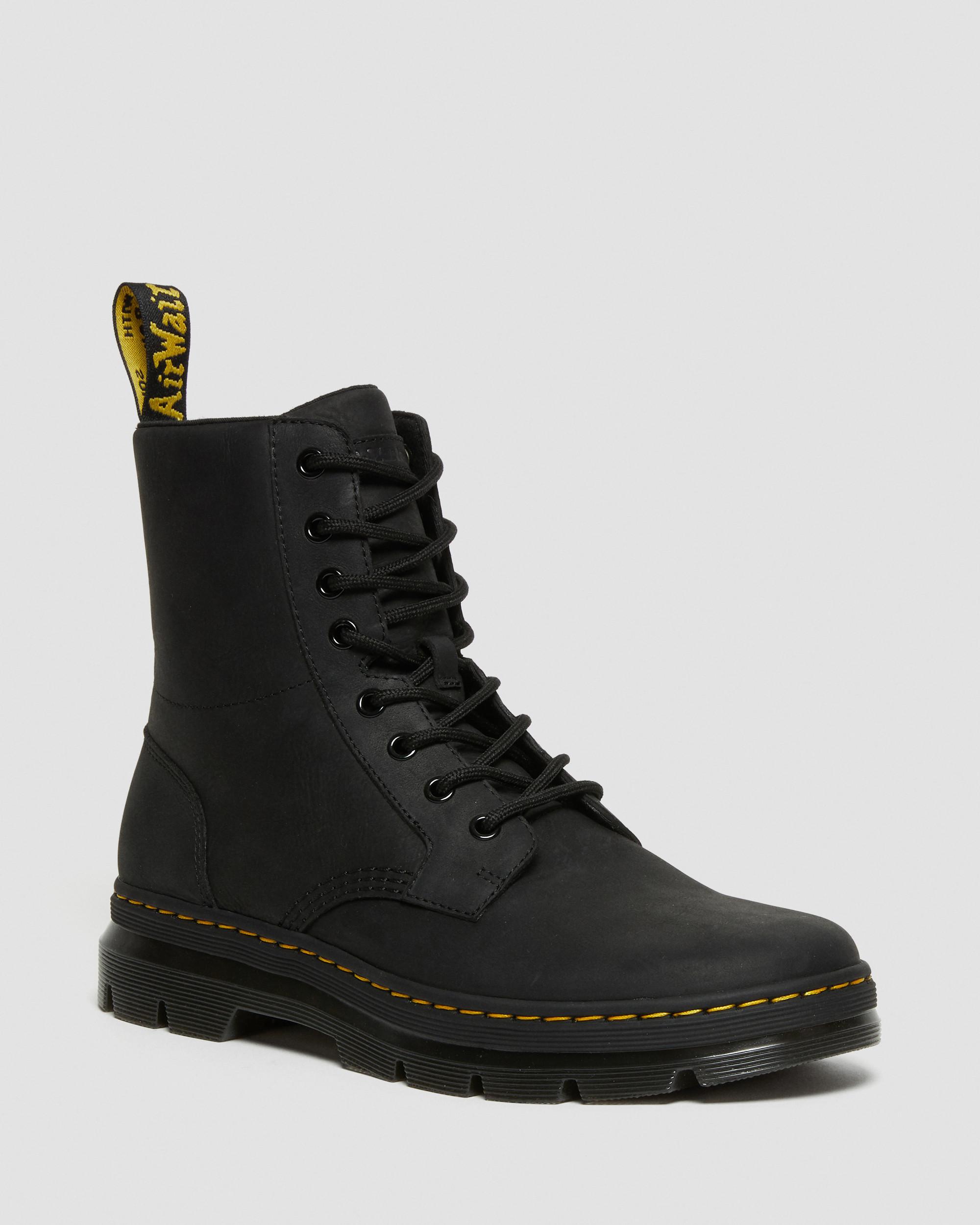Combs Leather Casual Boots in Noir