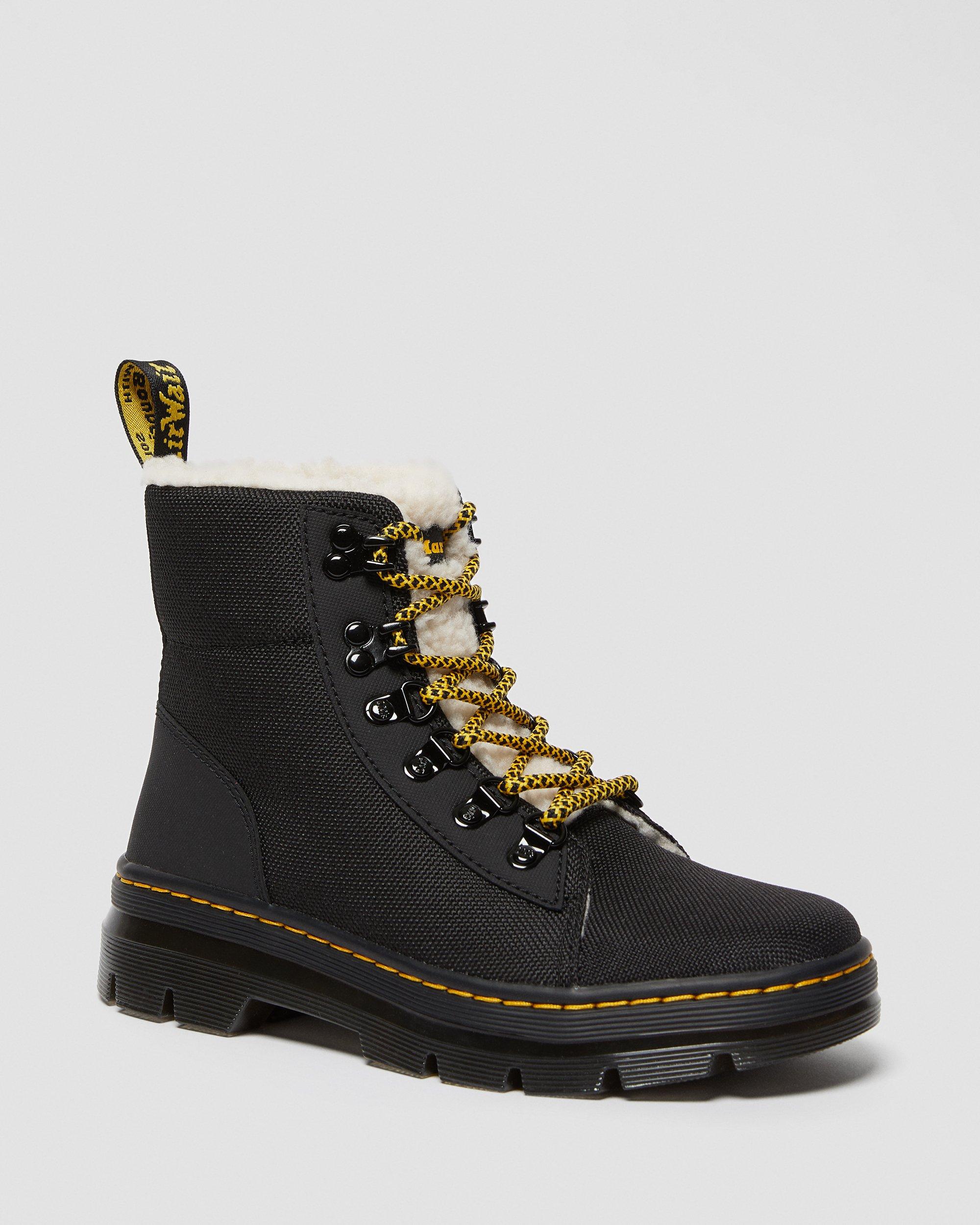 BOOTS COMBS WARMWAIR FOURREES en Noir Dr. Martens